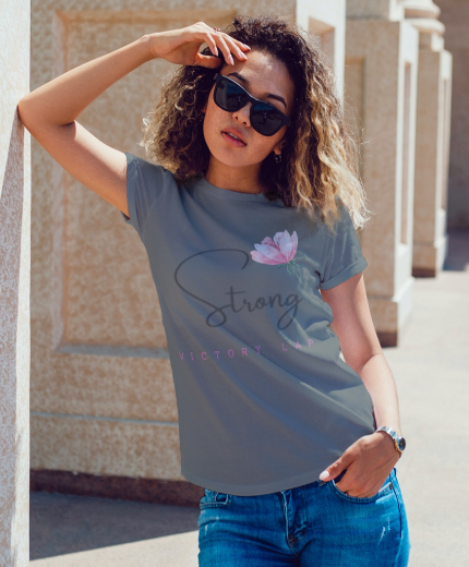 Victory Lap Ladies cut crew T-shirt