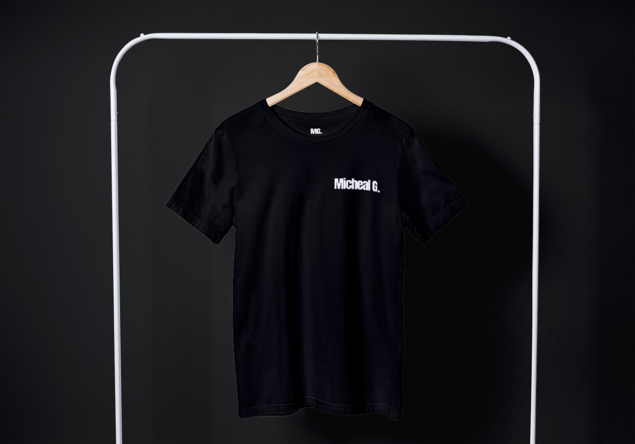 Men’s MICHEAL G. Relaxed Fit Landscape Right Side Branded Cotton T-Shirt